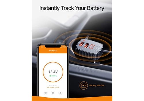 Anker ROAV F2 battery charging tracking feature